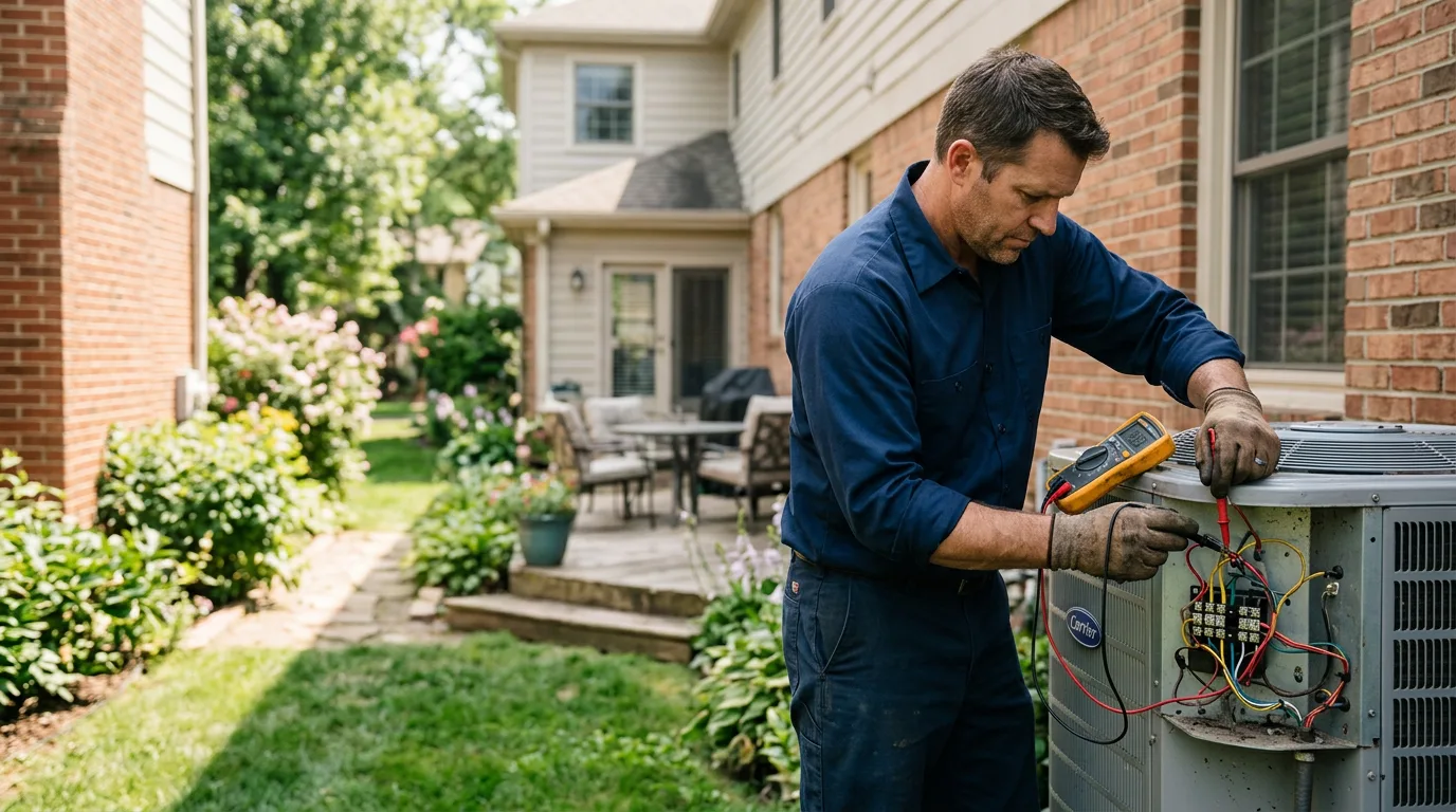 HVAC technician working near Placedo, TX